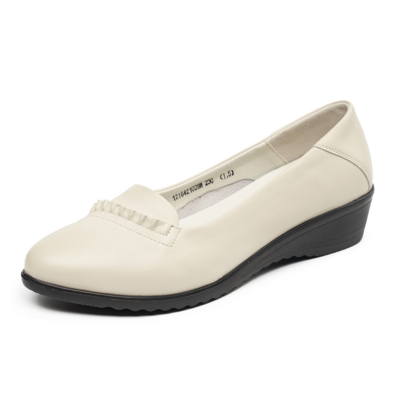 Туфли женские повседневные Women's Casual Shoes Women's Aokang, кремовый — фото 2