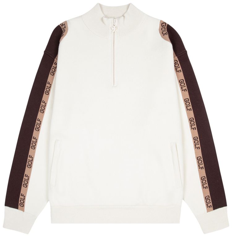 

Куртка GOLF WANG Essex Half Zip Track Jacket 'Cream', кремовый