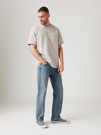 

505 Мужские джинсы Regular Fit Selvedge Levi's, цвет Gotta Be There - Light Wash - Non-Stretch