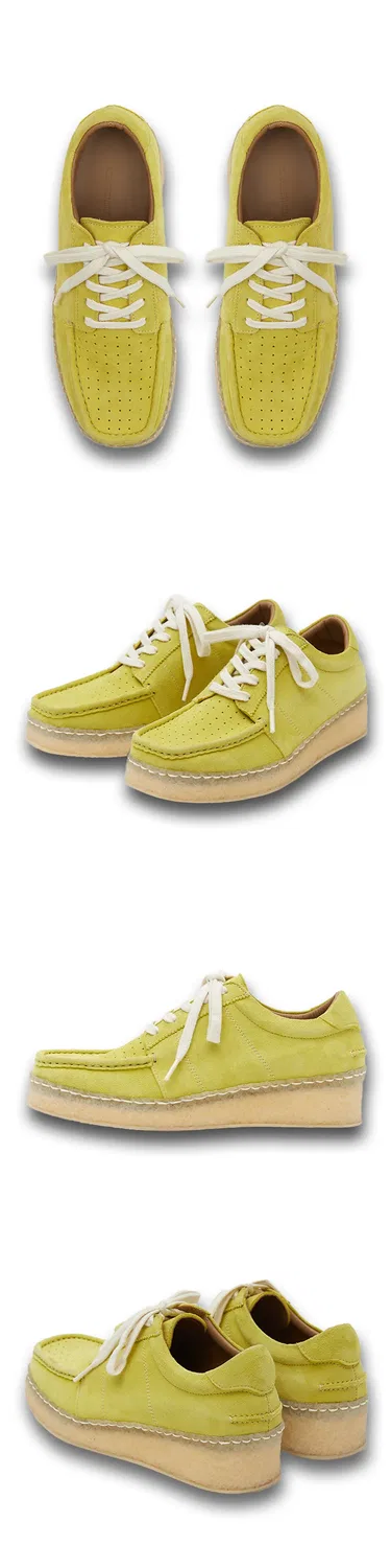 Мужские ботинки Duck Boat Shoes цвета лимон-лайм от Negativethree — фото 2