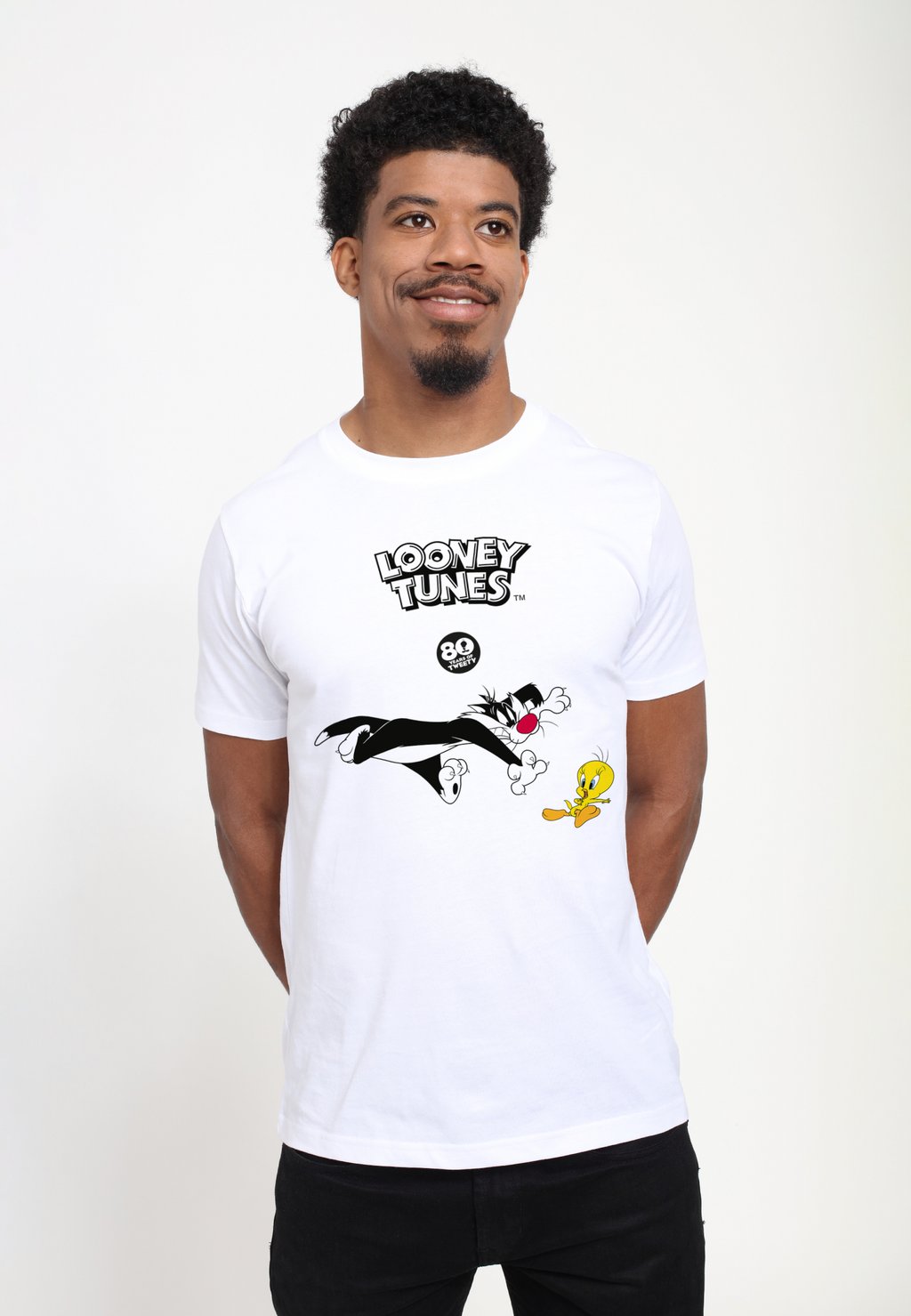

Футболка с принтом TWEETY 80TH THE CHASE Henry Tiger, белый