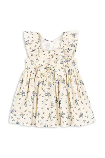 Платье хлопковое Cianna Dress Konges Sløjd, бежевый — фото 3