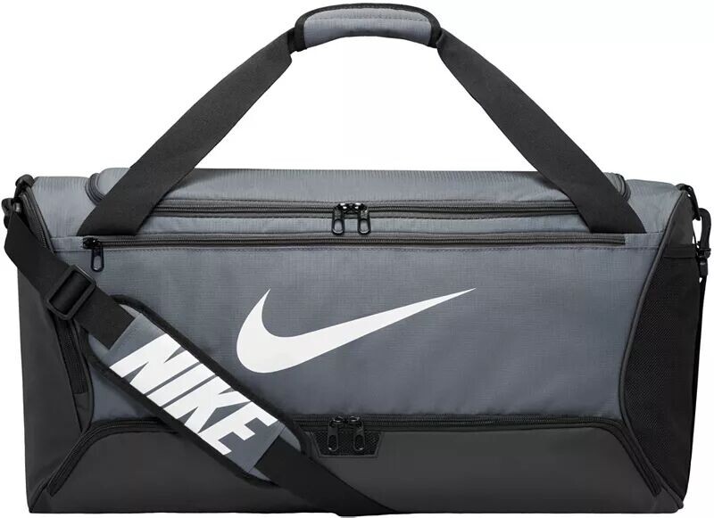 

Спортивная сумка Nike Brasilia 9.5 (60 л) с ремнем, серый