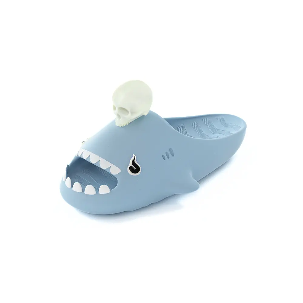

HelloSlippers Акулки Скелет, Слайдеры Унисекс — Синие, цвет Blue