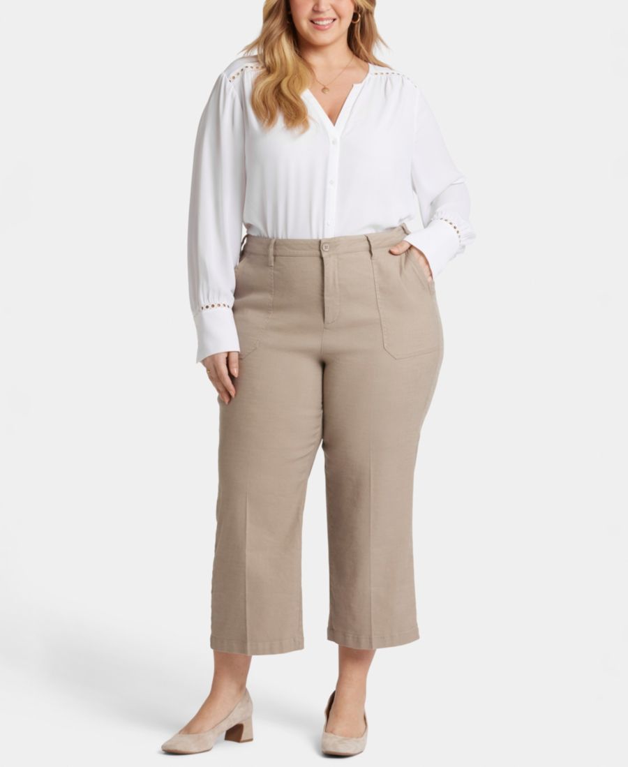 

Брюки-капри с широкими штанинами больших размеров NYDJ, Saddlewood