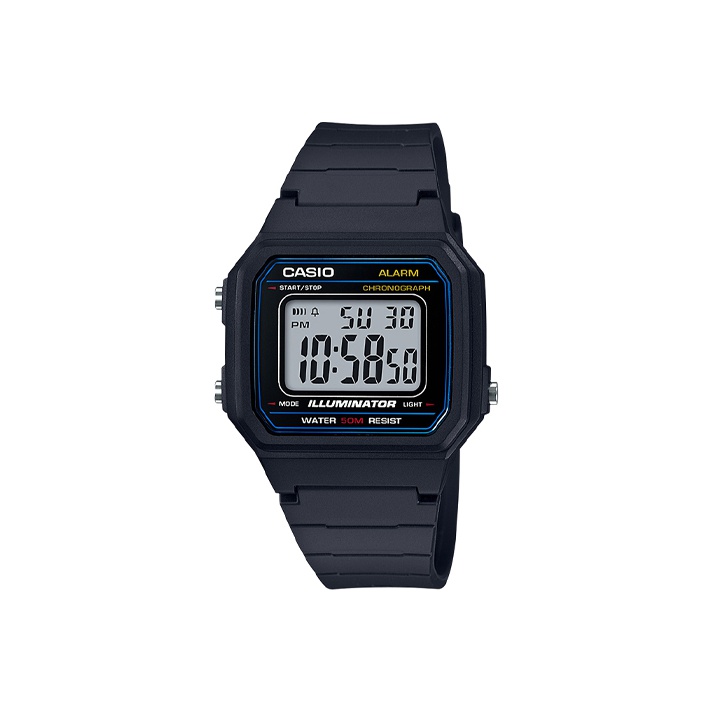 

CASIO Часы Men YOUTH Black Watch W-217H-1AVDF, Black Dial