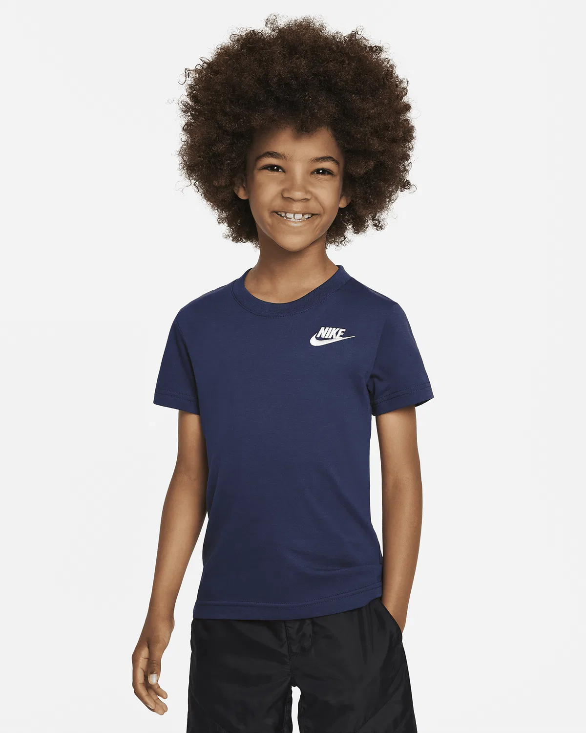 Детская футболка Nike Sportswear с вышивкой Futura, Midnight Navy