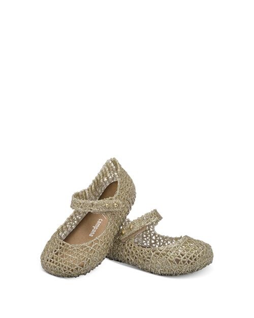 Балетки Mini Melissa Мэри Джейн, золотой — фото 4