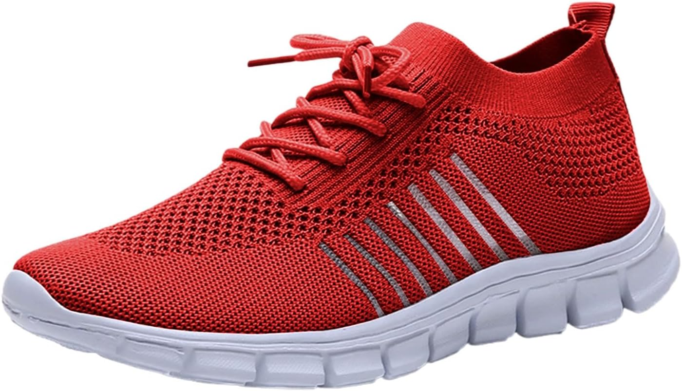 

Женские беговые кроссовки fly woven с сетчатым дышащим верхом Generic, красный