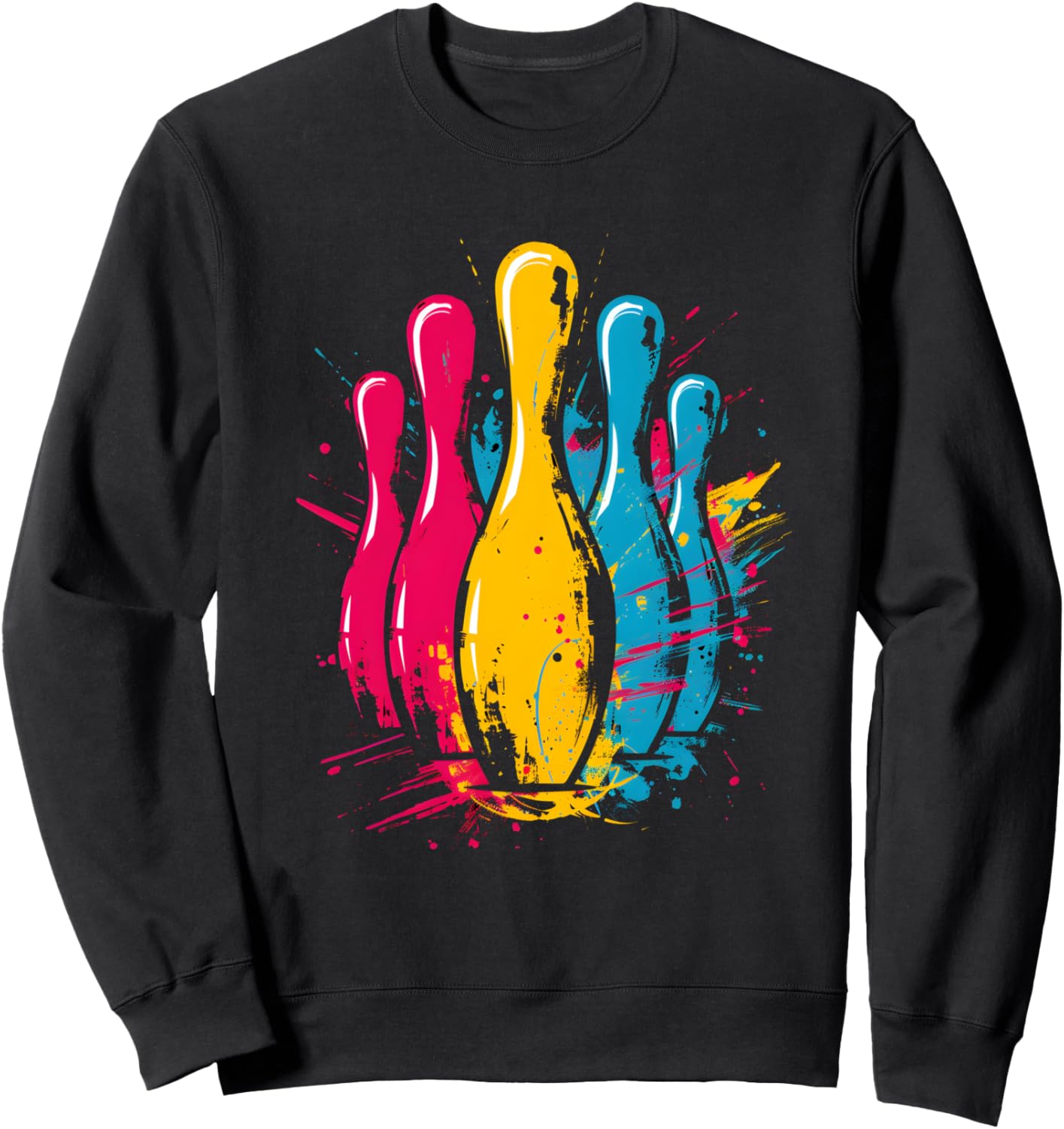 

Толстовка Bowling Splash Funny Nine Pin Bowling Shirts And Gifts, черный