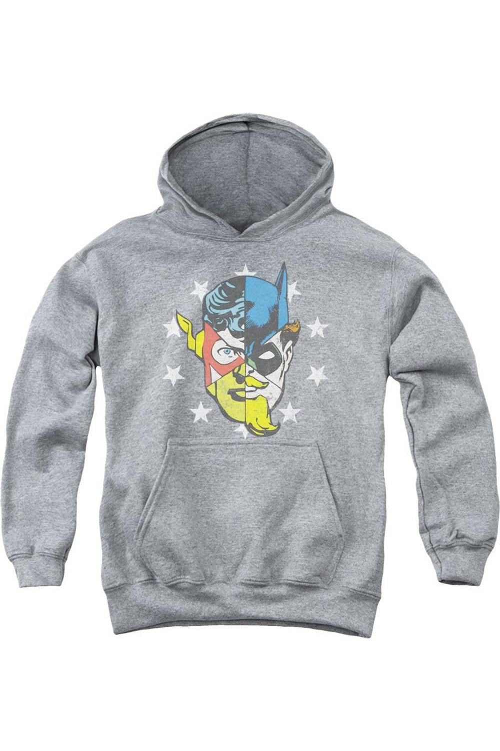 

Толстовка с капюшоном Face Off для подростков Justice League of America Gildan, Athletic Heather