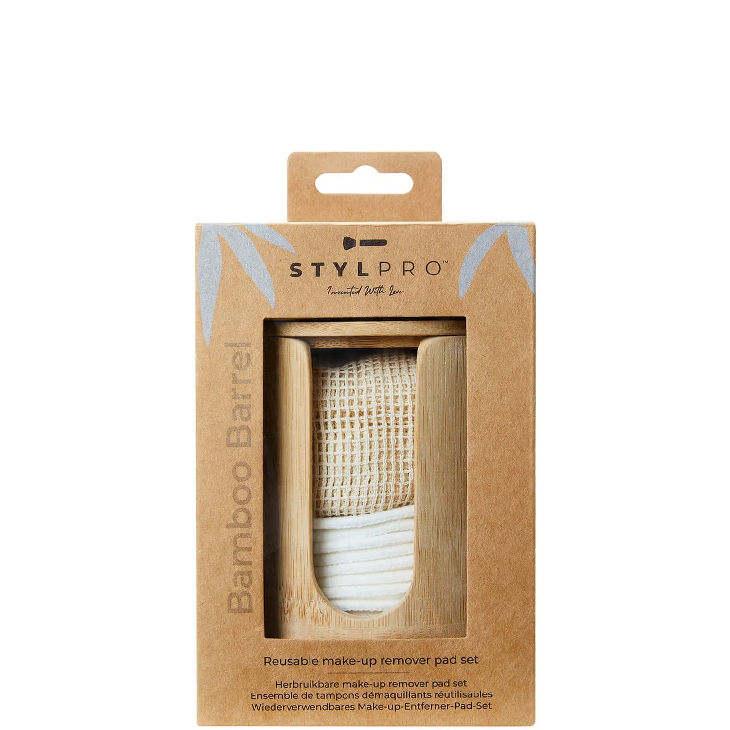 

Подушечки для снятия макияжа Bamboo Barrel Stylpro