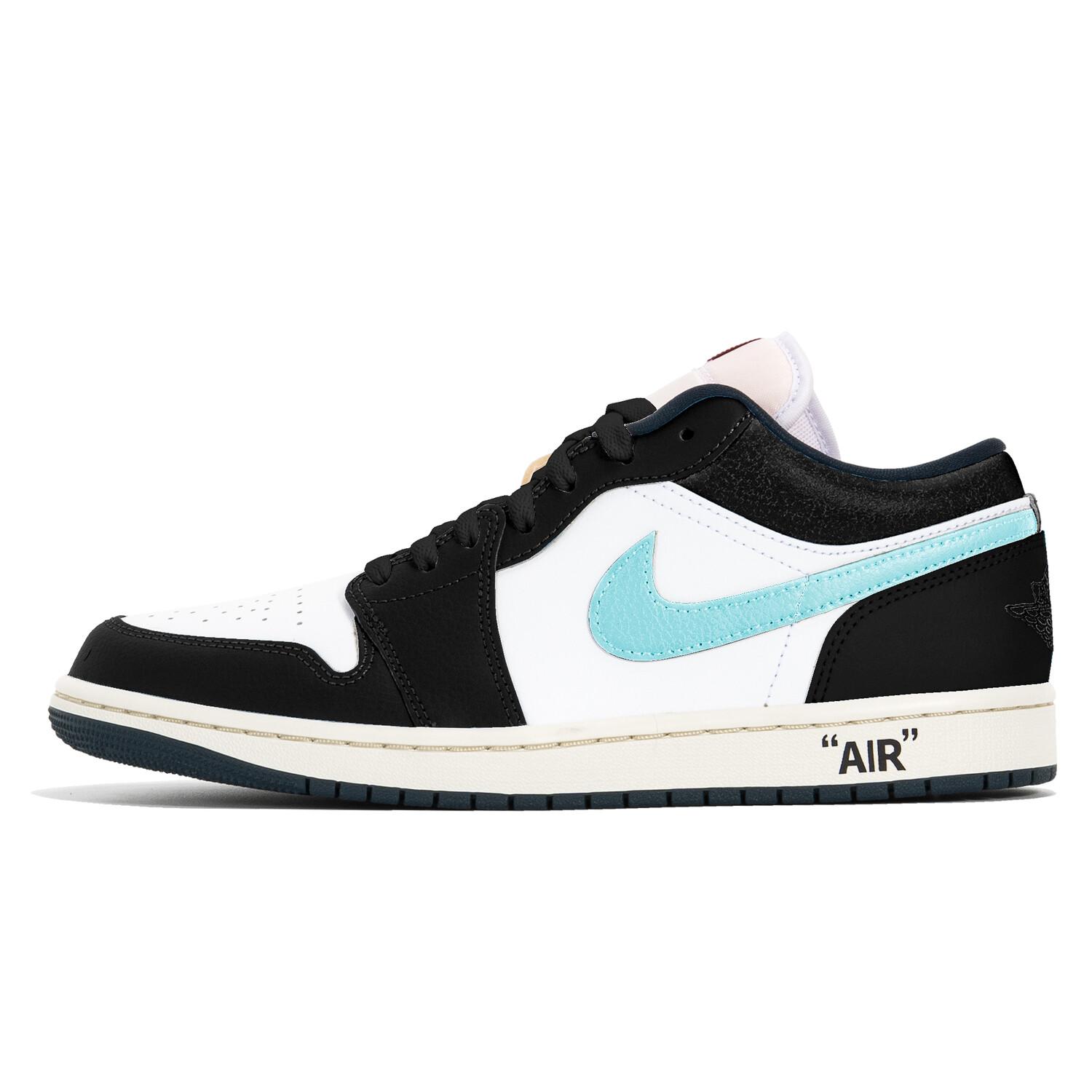 Кроссовки Air Jordan 1 Vintage Basketball Shoes Men Low-Top White — фото 2