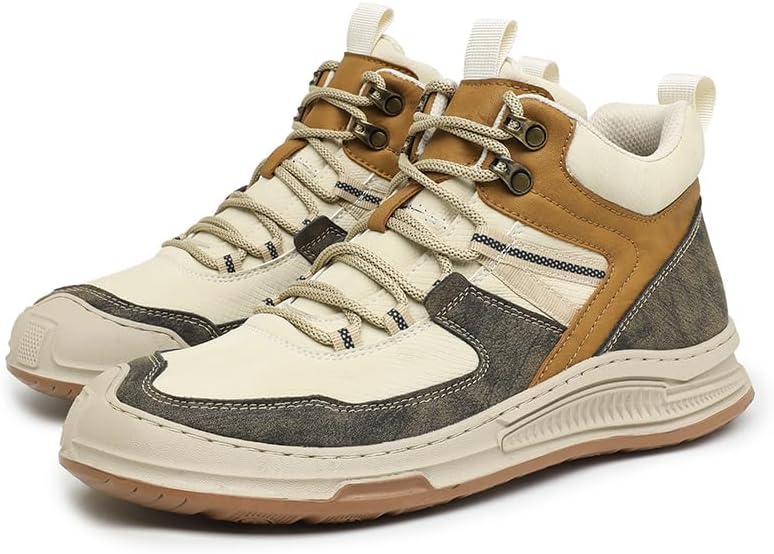 

Мужские модные кожаные кроссовки LHYXU на шнуровке, новый британский стиль, кроссовки из микрофибры, повседневные кроссовки, Apricot Color