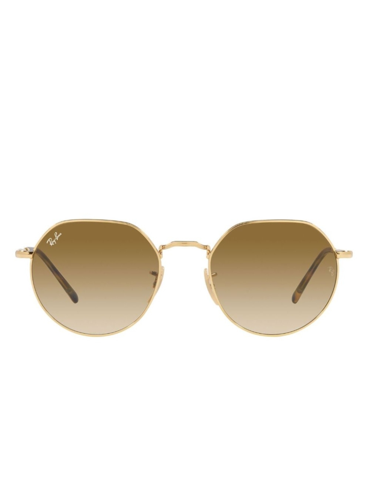 

Ray-Ban солнцезащитные очки Jack в круглой оправе, золотой