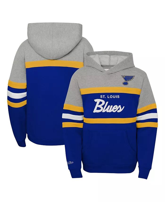 

Толстовка с капюшоном Big Boys Grey St. Louis Blues Head Coach Mitchell & Ness
