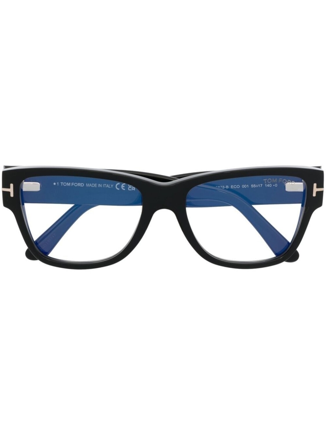 

TOM FORD Eyewear очки в оправе 'кошачий глаз' с логотипом, черный