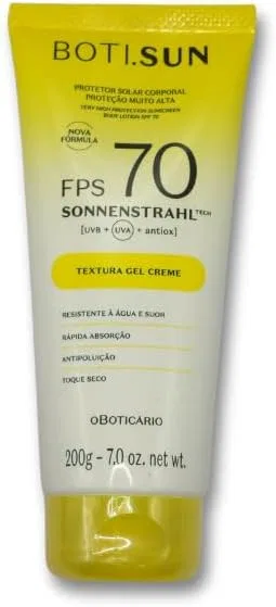 Солнцезащитный крем-гель для тела O BOTICARIO Boti Sun FPS70, 200 г