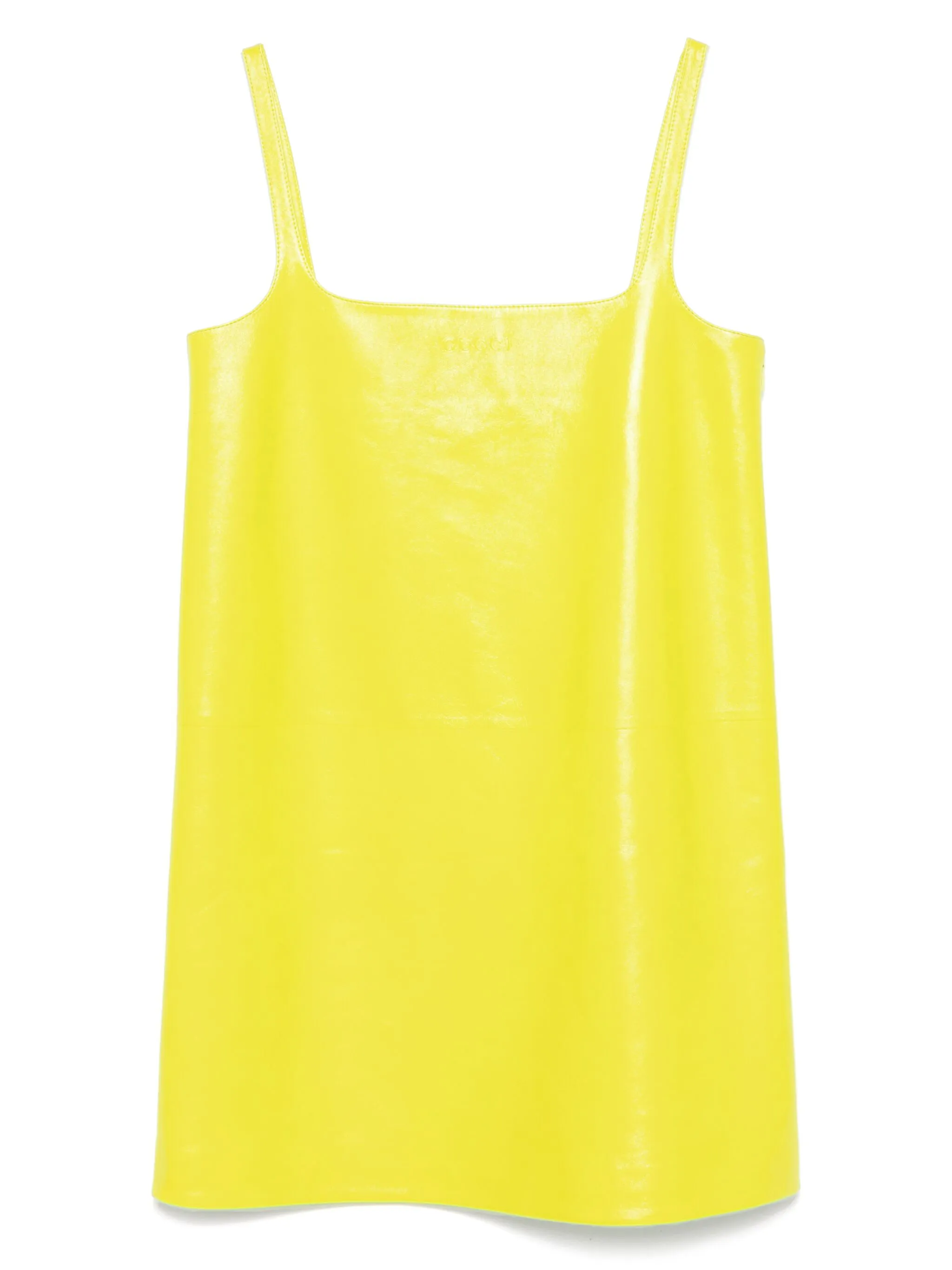 

Кожаное платье мини Gucci, зеленый