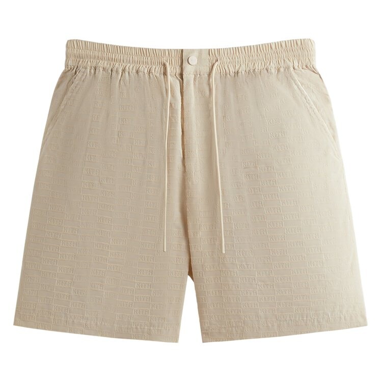 

Шорты Kith Flocked Monogram Mason Short, кремовый