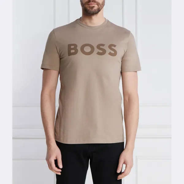 

Футболка приталенного кроя Thinking 1 Boss, коричневый