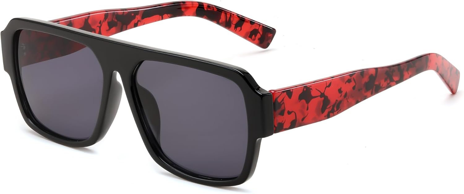 

Солнцезащитные очки FEISEDY квадратной формы для женщин и мужчин, прямоугольной формы, классические солнцезащитные очки с толстой оправой, защита от ультрафиолета UV400, артикул B0166, Black Frame & Leopard