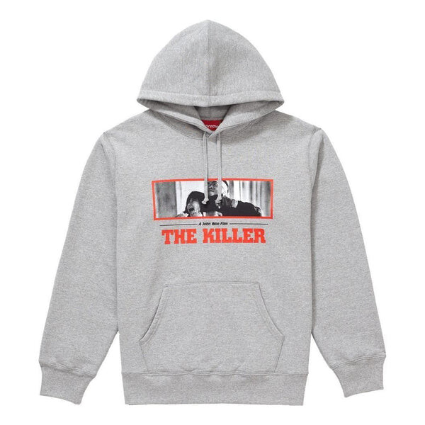 

Толстовка fw18 the killer hooded sweatshirt heather 'grey' Supreme, серый