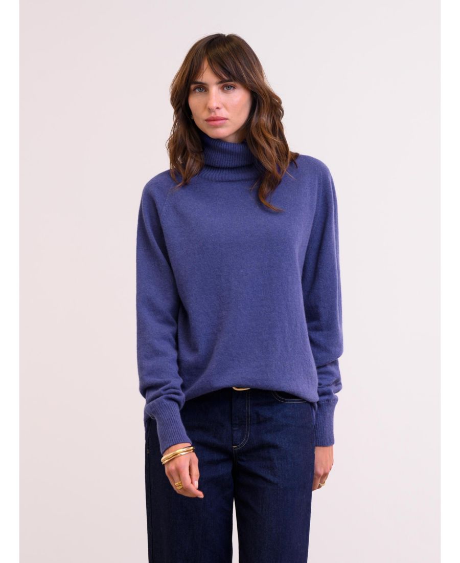 

Женский шерстяной свитер с высоким воротником Geelong Celtic & Co, Indigo