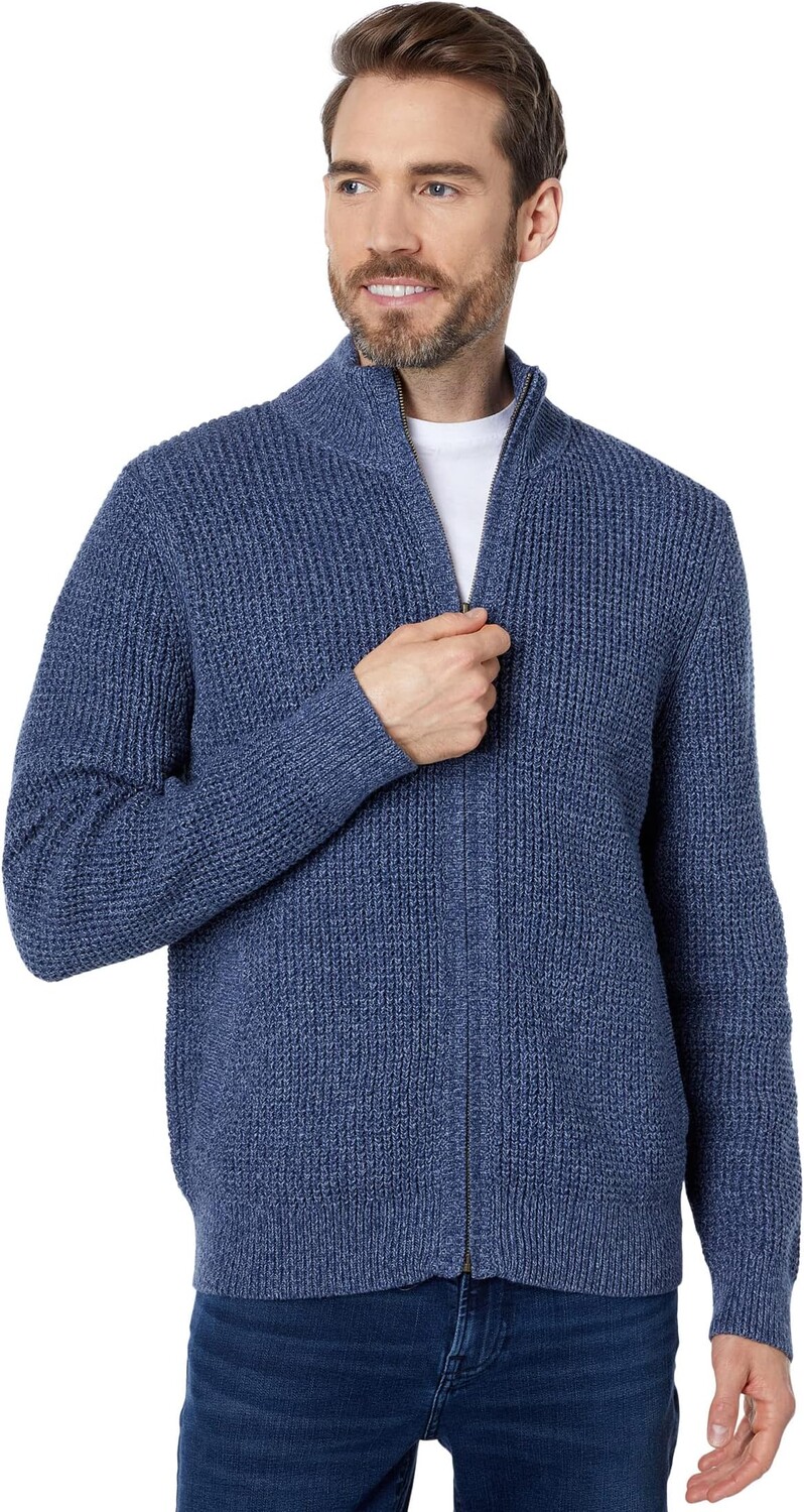 

Свитер на молнии из органического хлопка L.L.Bean, цвет Vintage Indigo