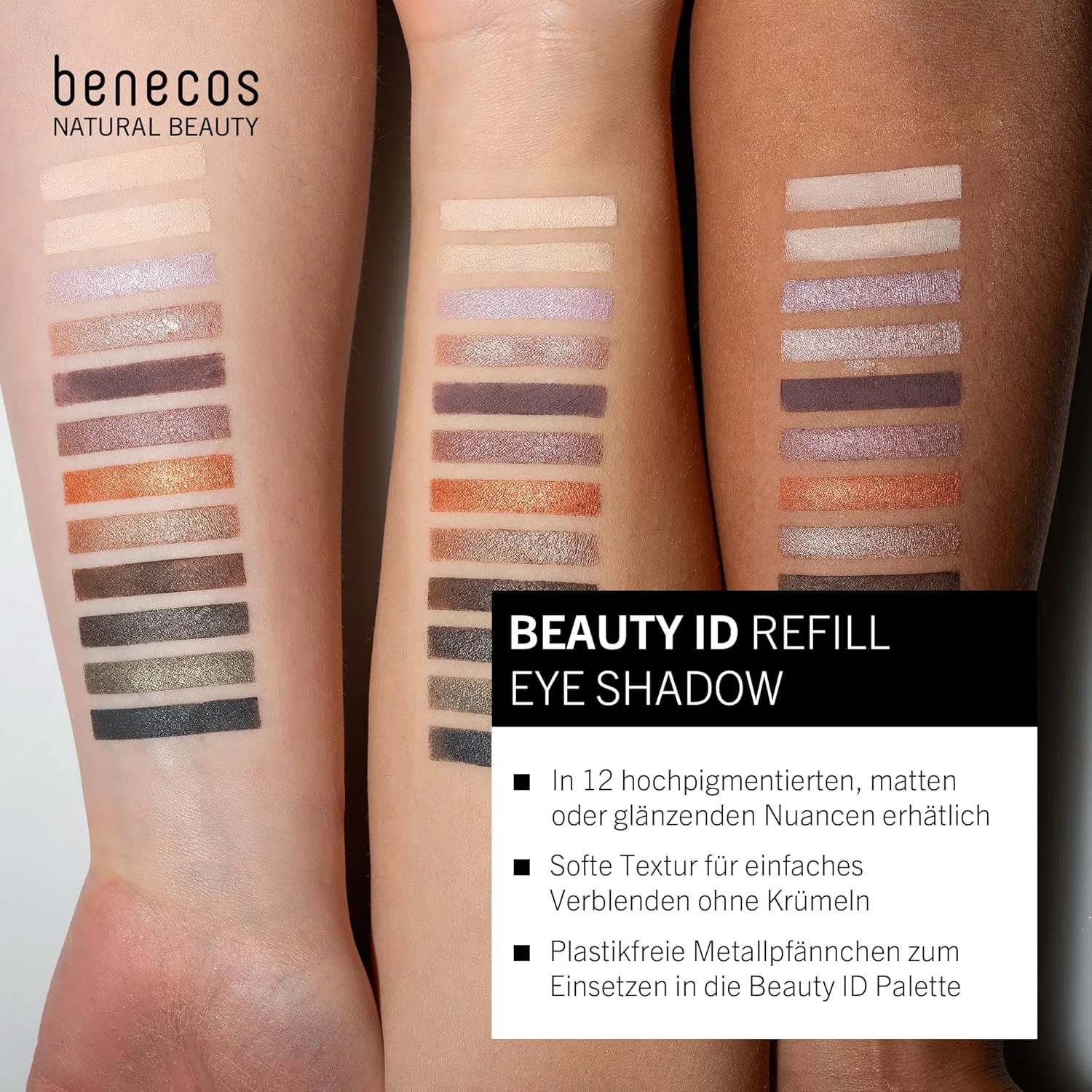 Сменный блок теней для век «Ballerina Glam» от Benecos Beauty ID Benecos, Glitter — фото 2