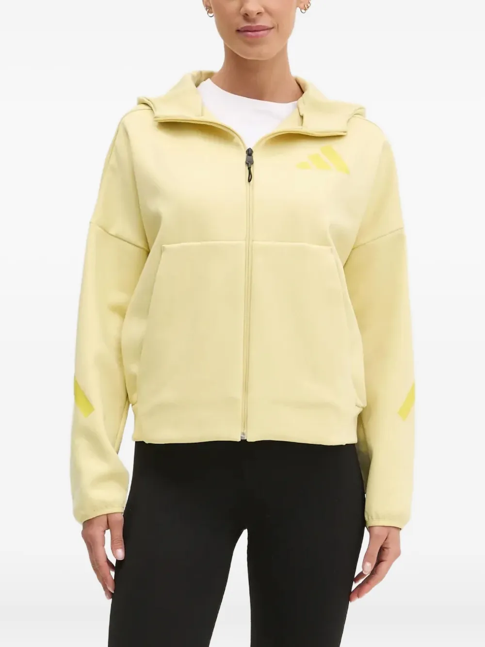 

Худи ZNE на молнии adidas, желтый