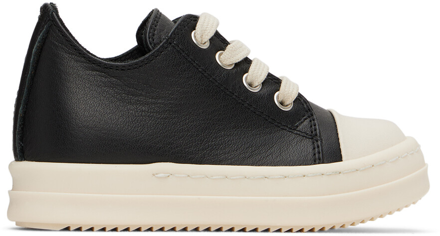 

Детские Черные Низкие Кроссовки Rick Owens