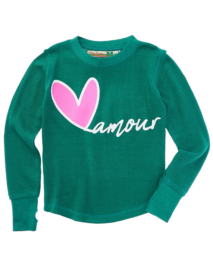 

Винтажный термальный топ Havana Crewneck Vintage Havana, зеленый