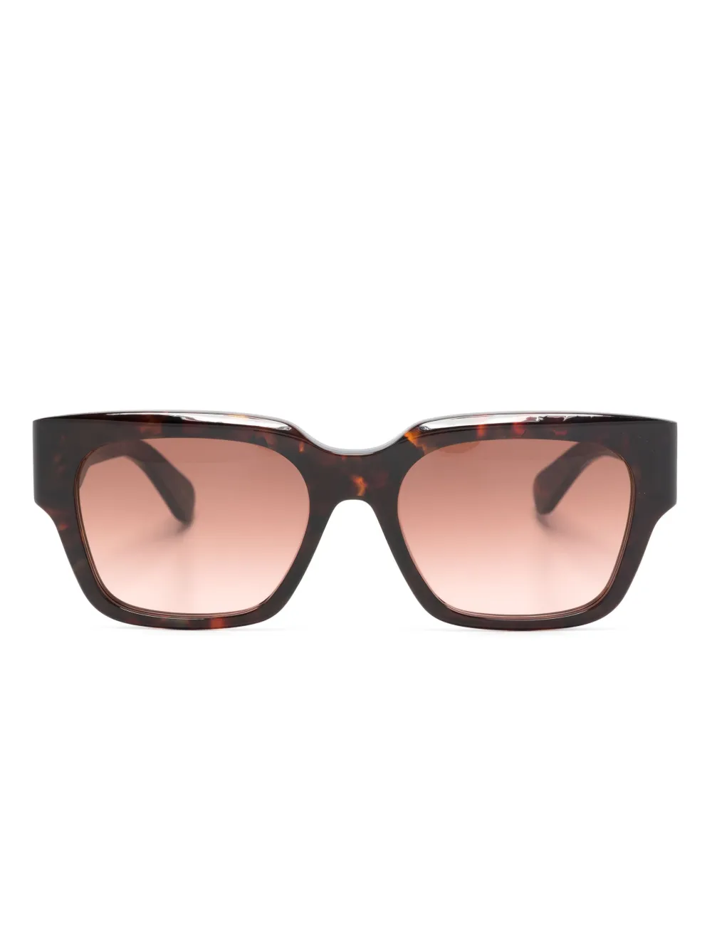 

Солнцезащитные очки в квадратной оправе с логотипом Chloé Eyewear, коричневый