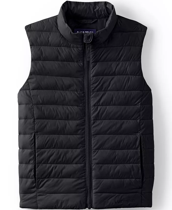 

Детская утепленная пуховая безрукавка FeatherFree Lands' End, розовый