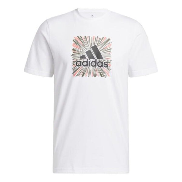 

Футболка adidas Sport Optimist Sun Logo Sportswear Graphic Tee 'White', белый