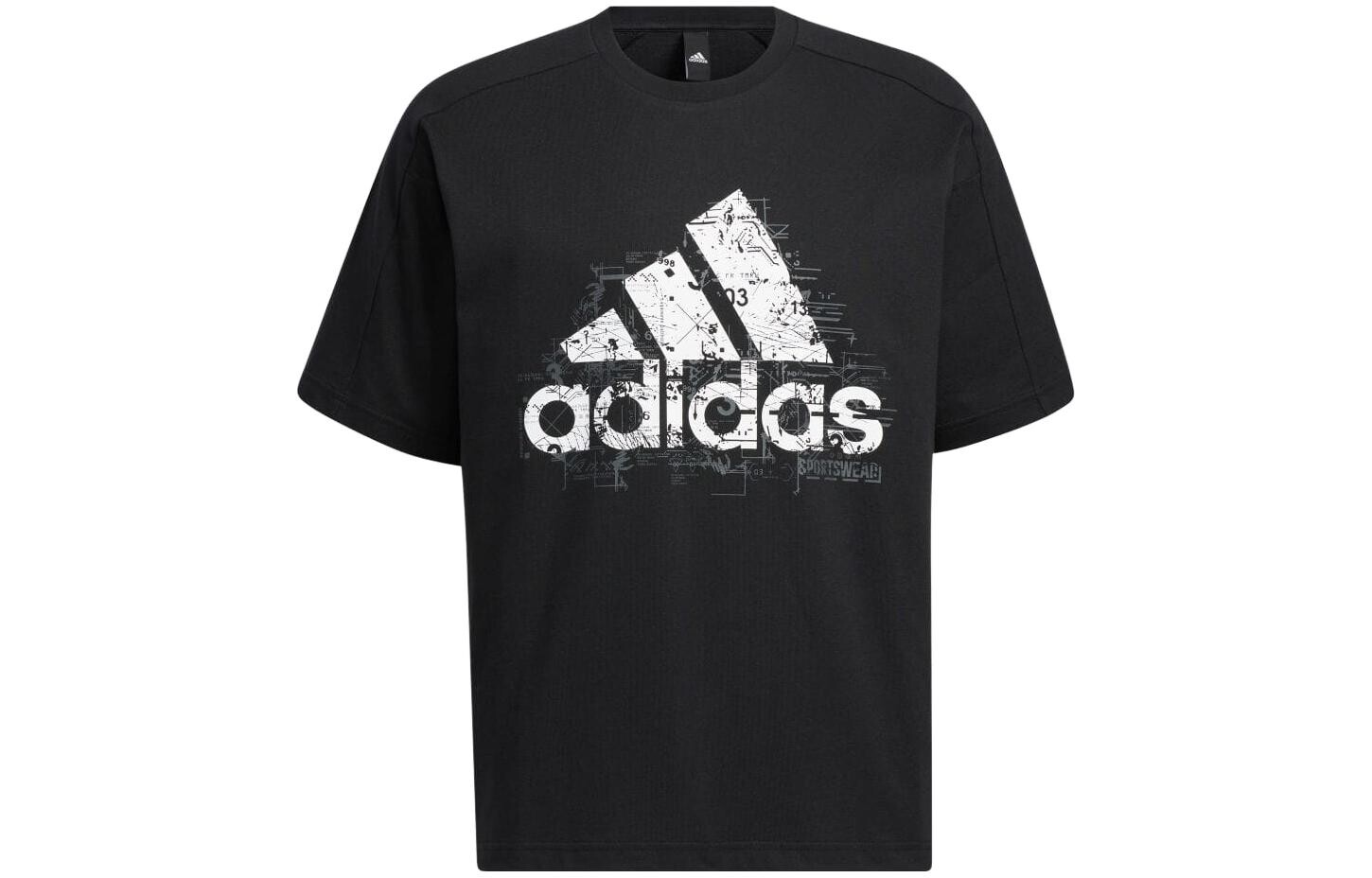 

Футболка мужская черная Adidas, черный
