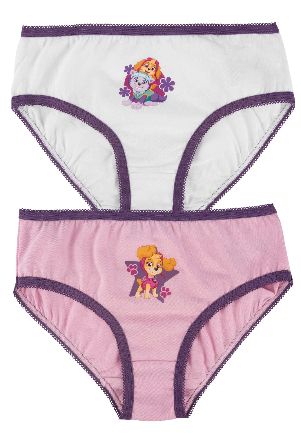 Трусы детские, хлопок, Paw Patrol, бело-розовый