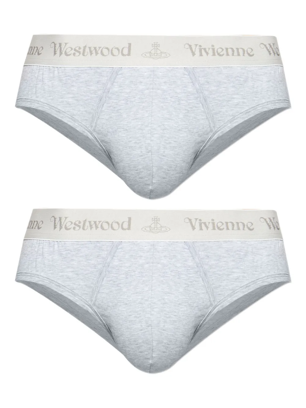 

Трусы с логотипом (набор из двух штук) Vivienne Westwood, серый