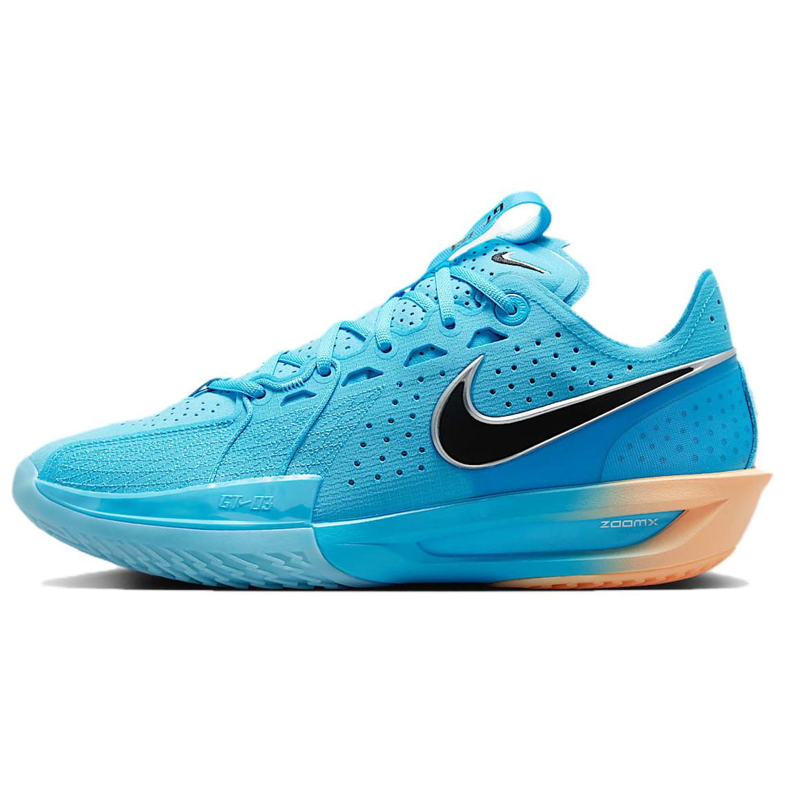 

Nike Баскетбольные кроссовки Air Zoom GT Cut 3 с противоскользящей подошвой, износостойкие, мужские, сине-черные, азиатская версия
