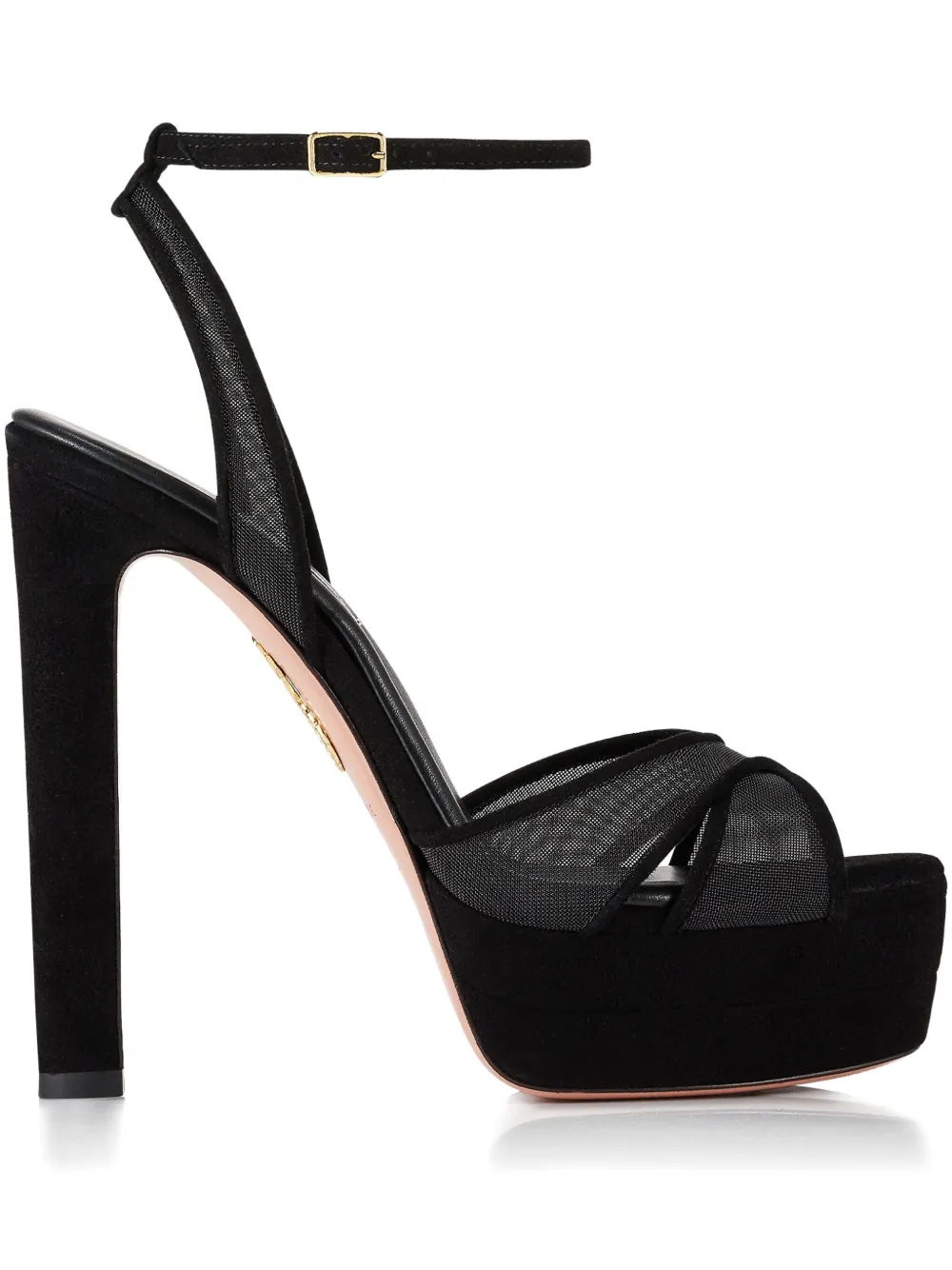 Сандалии Divine 130 мм Aquazzura, черный