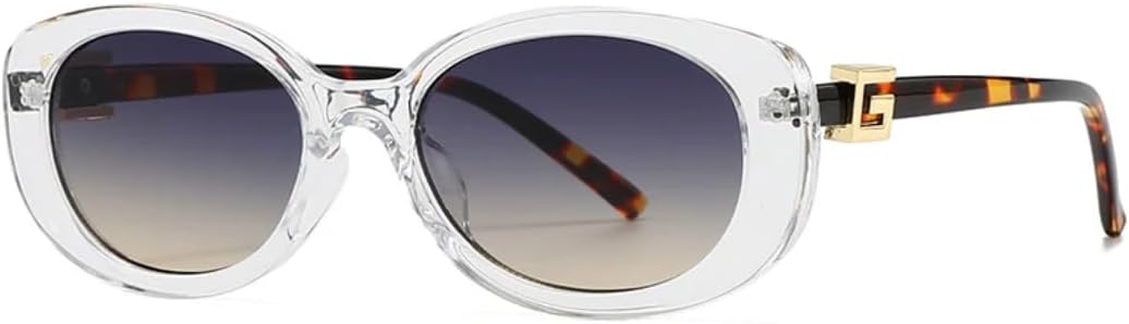 

Солнцезащитные очки с защитой от УФ-излучения UV400 | Овальная оправа "кошачий глаз" | Линзы конфетных цветов для занятий спортом на открытом воздухе и вождения DSVIGF, Clear