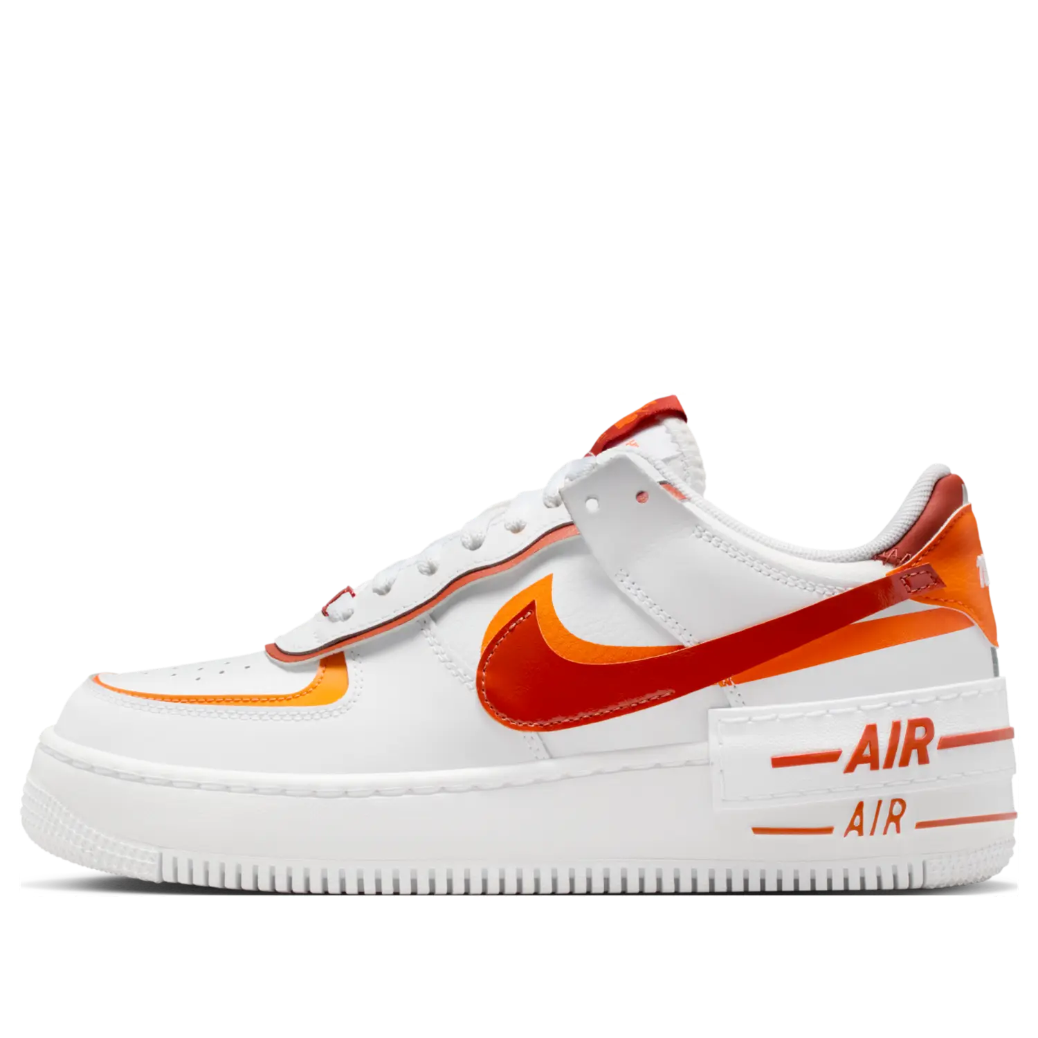 Кроссовки (WMNS) Nike Air Force 1 Shadow 'White Bright Ceramic Dark Russet'