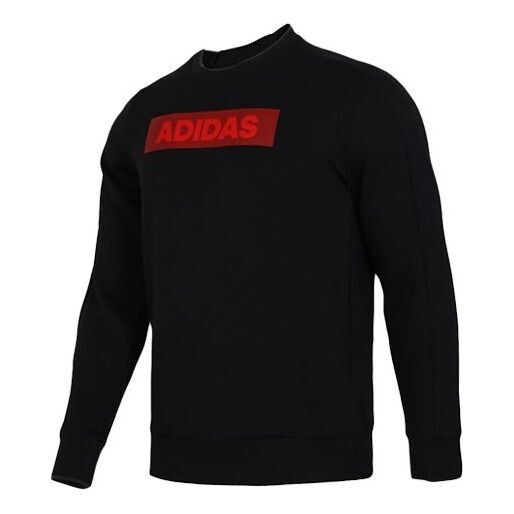 

Толстовка sports jacket round neck pullover black Adidas, черный