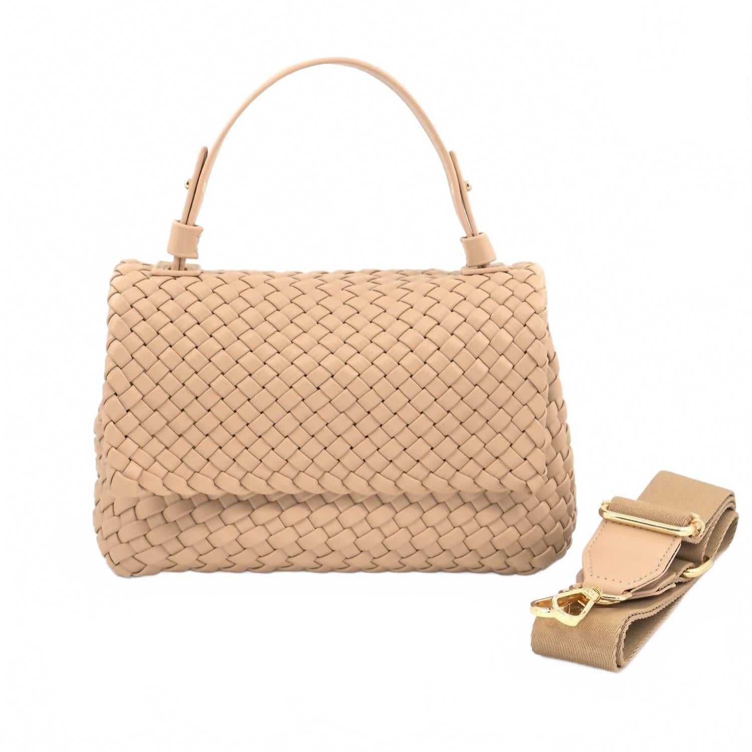 

BC Handbags Женская плетеная сумка Berlin бежевого цвета