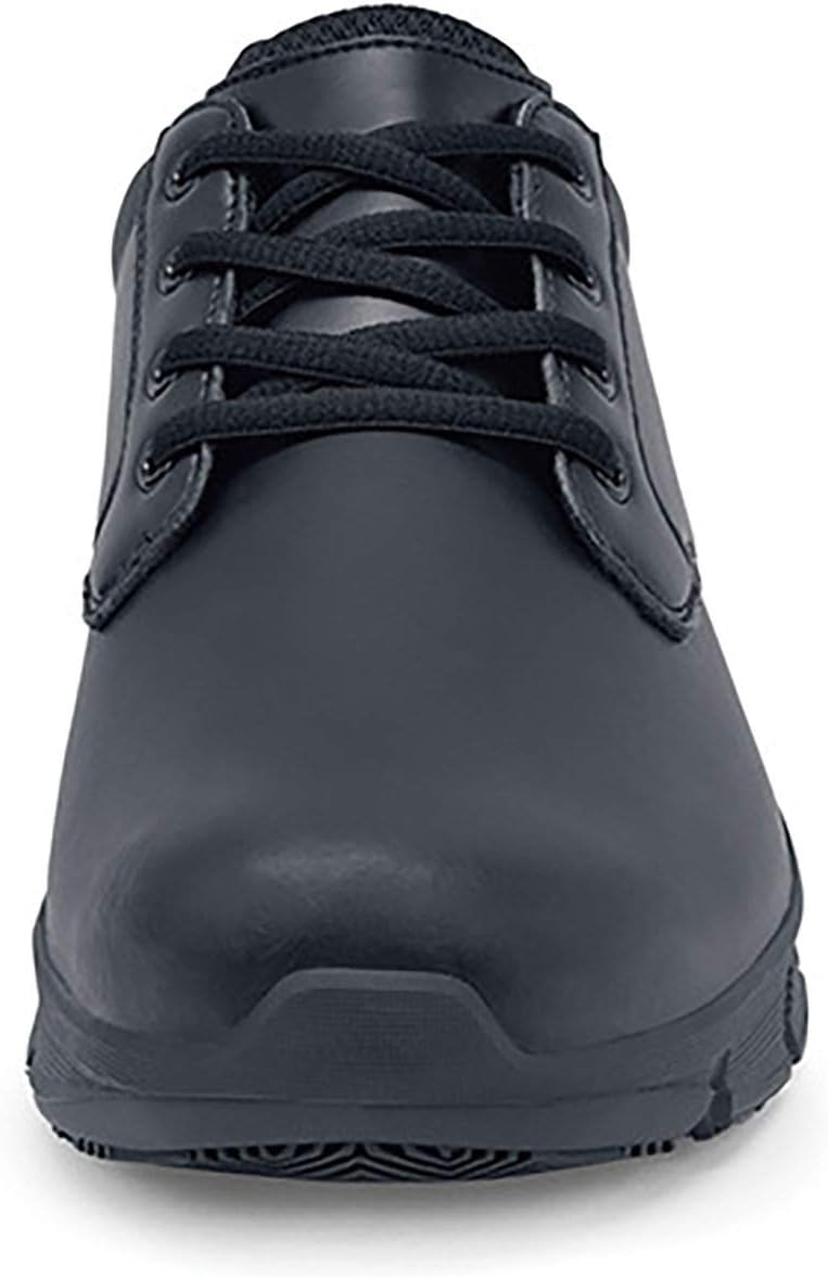 Мужские противоскользящие кроссовки Shoes for Crews - удобные кожаные туфли для мужчин для сферы гостеприимства, здравоохранения, розничной торговли и кафе - модель Saloon II, черный — фото 4
