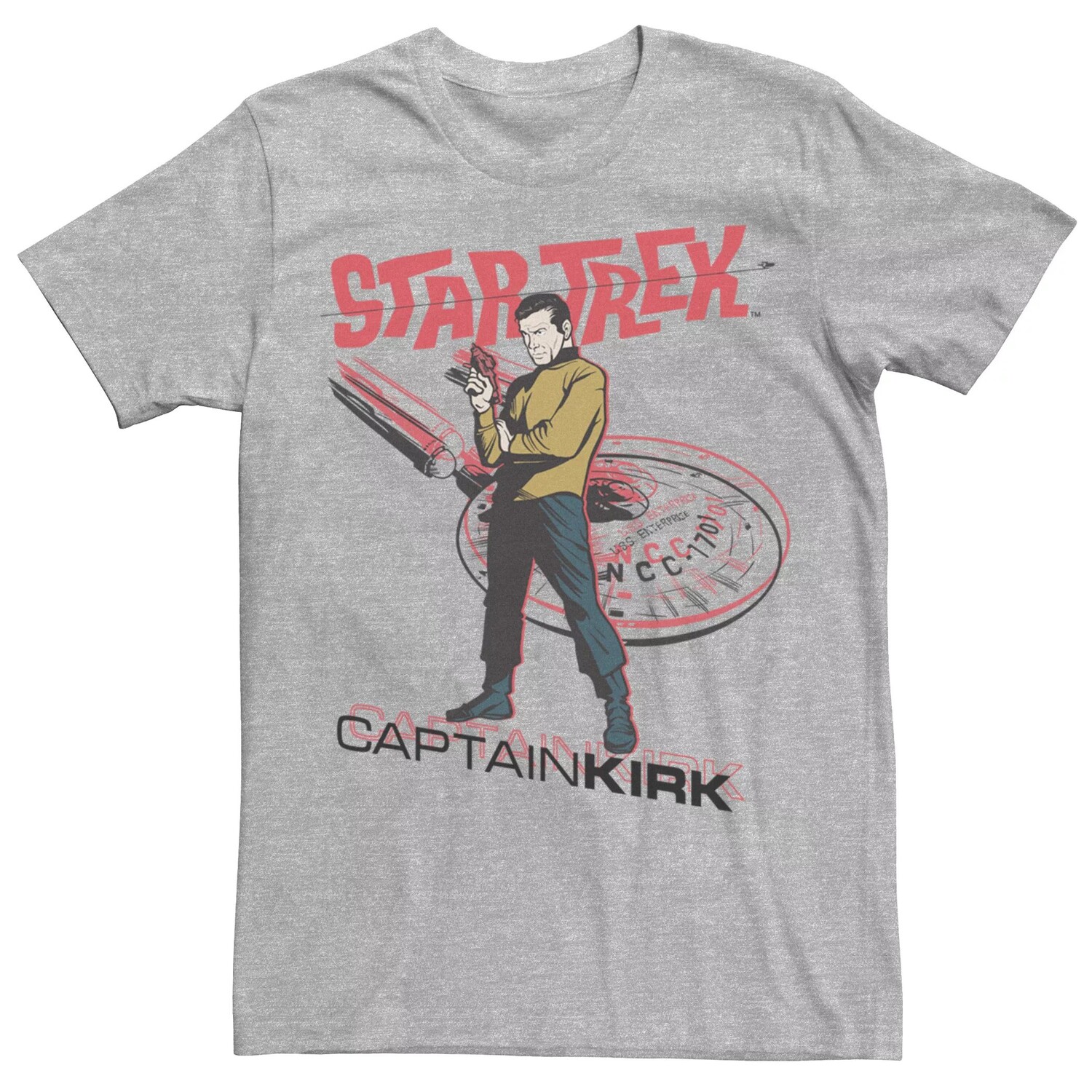 

Мужская футболка Kirk Ship из серии Star Trek The Original Series Licensed Character