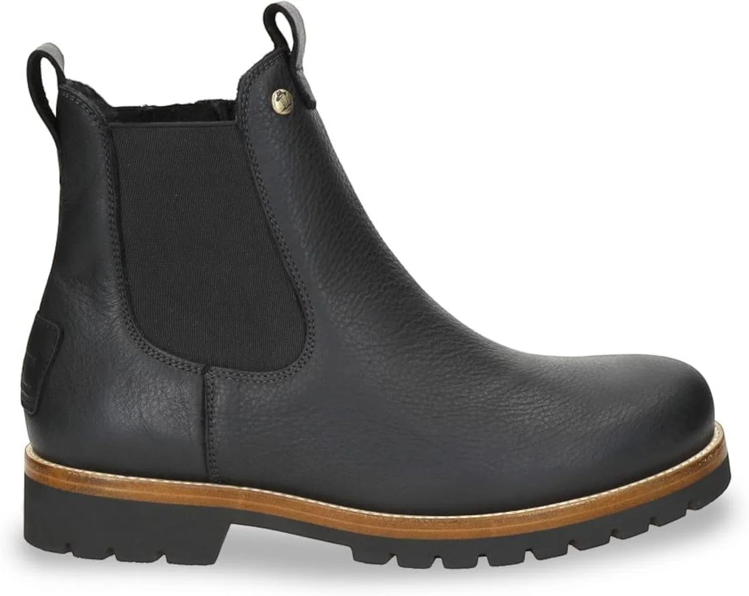 Мужские водонепроницаемые кожаные зимние ботинки Panama Jack Beny Igloo Chelsea Boots, Black