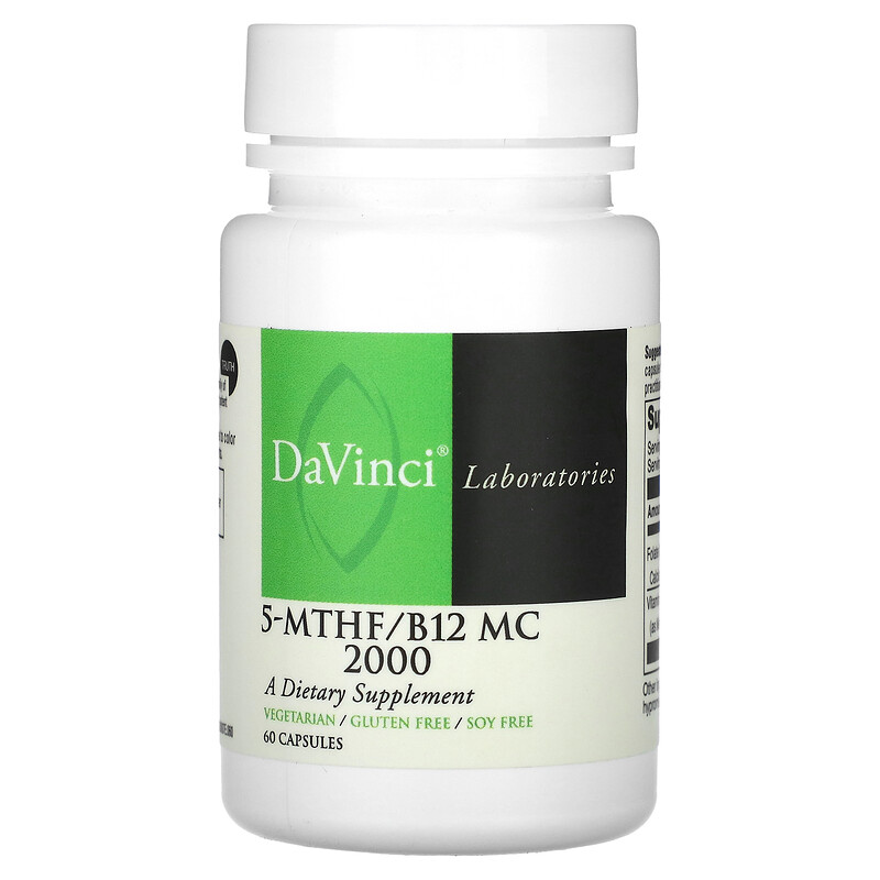 

DaVinci Laboratories, 5-MTHF / B12 MC 2000`` 60 капсул