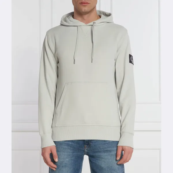 

Толстовка обычного кроя со значком Calvin Klein, серый